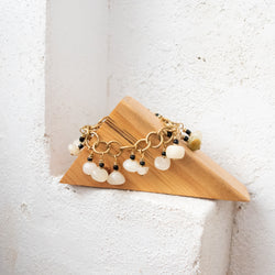 Moonstone Charm Bracelet - Kenyan materials and design for a fair trade boutique