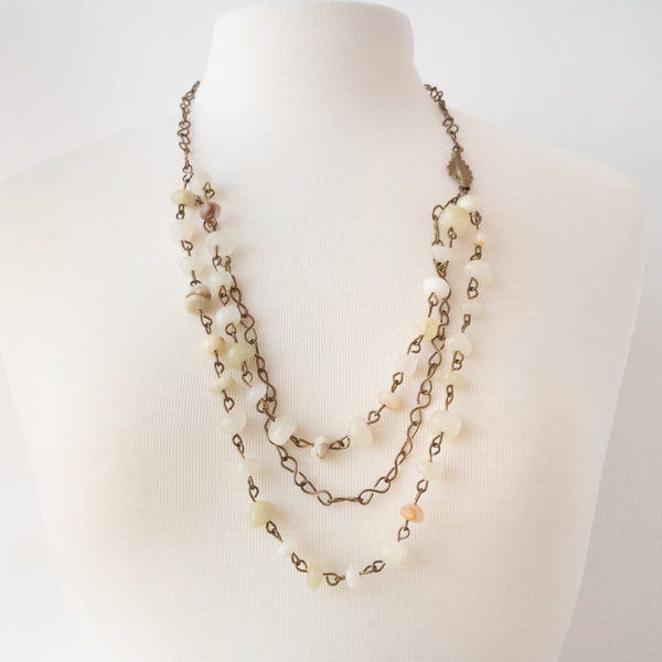 Moonstone Necklace - Kenyan materials and design for a fair trade boutique