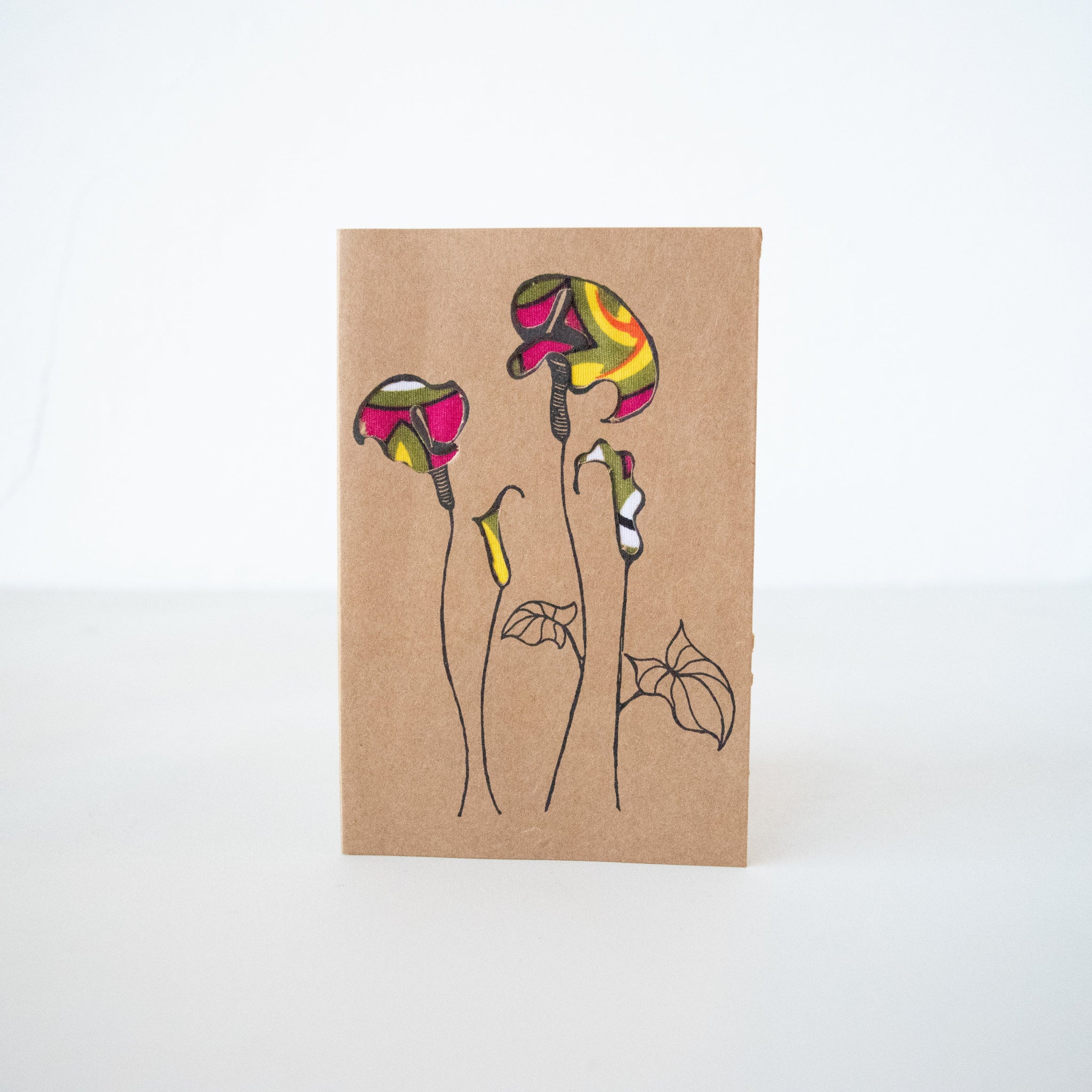 Peace Lily Card - Kenyan materials and design for a fair trade social enterprise