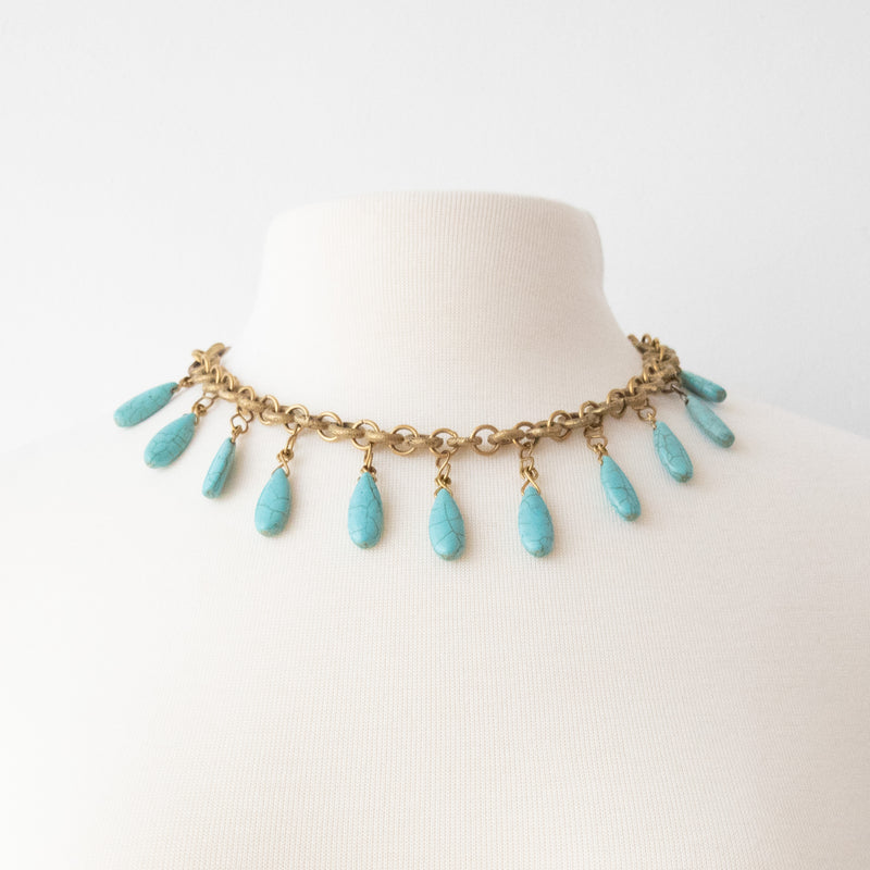 Gemstone Necklace - Kenyan materials and design for a fair trade boutique
