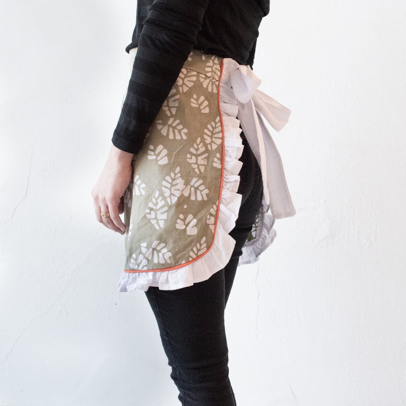 Batik Half Apron - Kenyan materials and design for a fair trade boutique