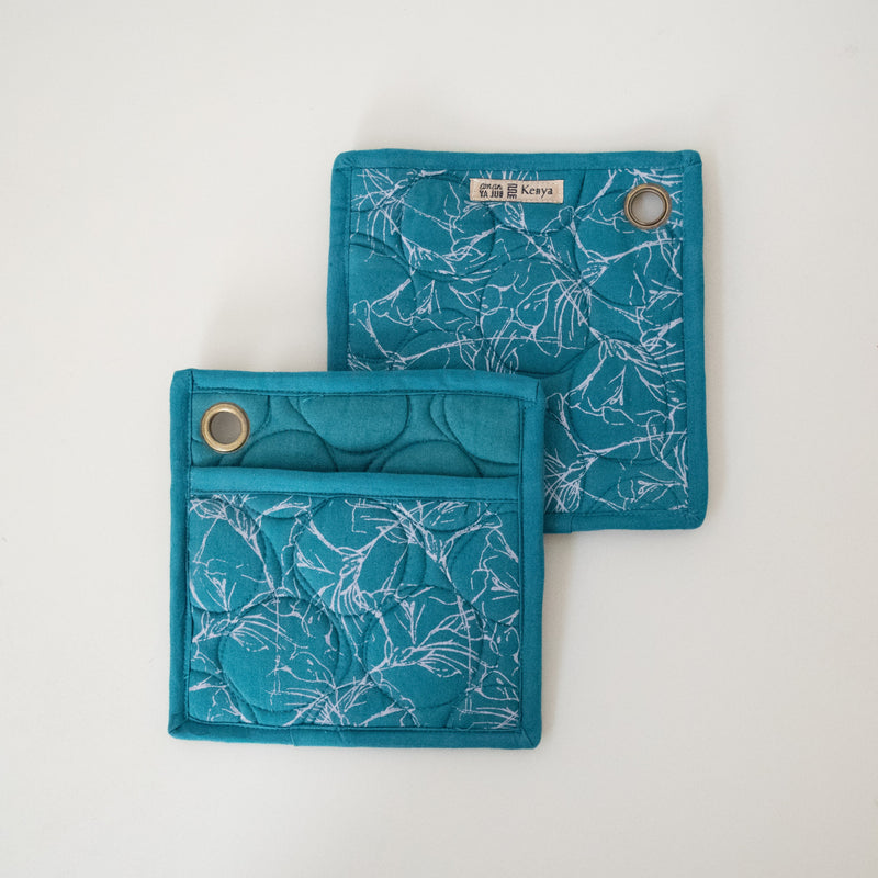 Pot Holders | Screen Print - hand made by the women on Amani in Kenya for a Fair Trade boutique