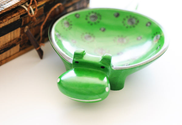 Hippo Soapstone Dish - Kenyan materials and design for a fair trade boutique