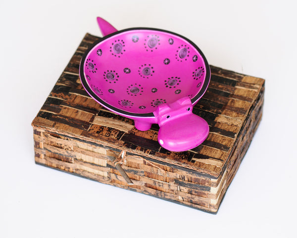 Hippo Soapstone Dish - Kenyan materials and design for a fair trade boutique