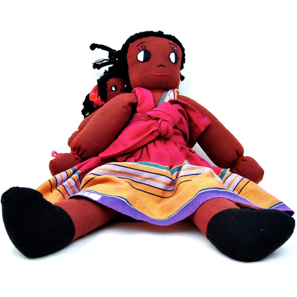 Kikoy Mama and Baby Doll Set - Kenyan materials and design for a fair trade boutique