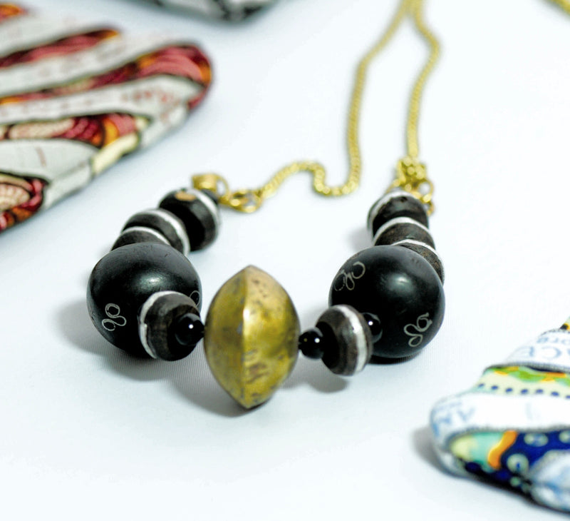 Mali Bead Necklace - Kenyan materials and design for a fair trade boutique