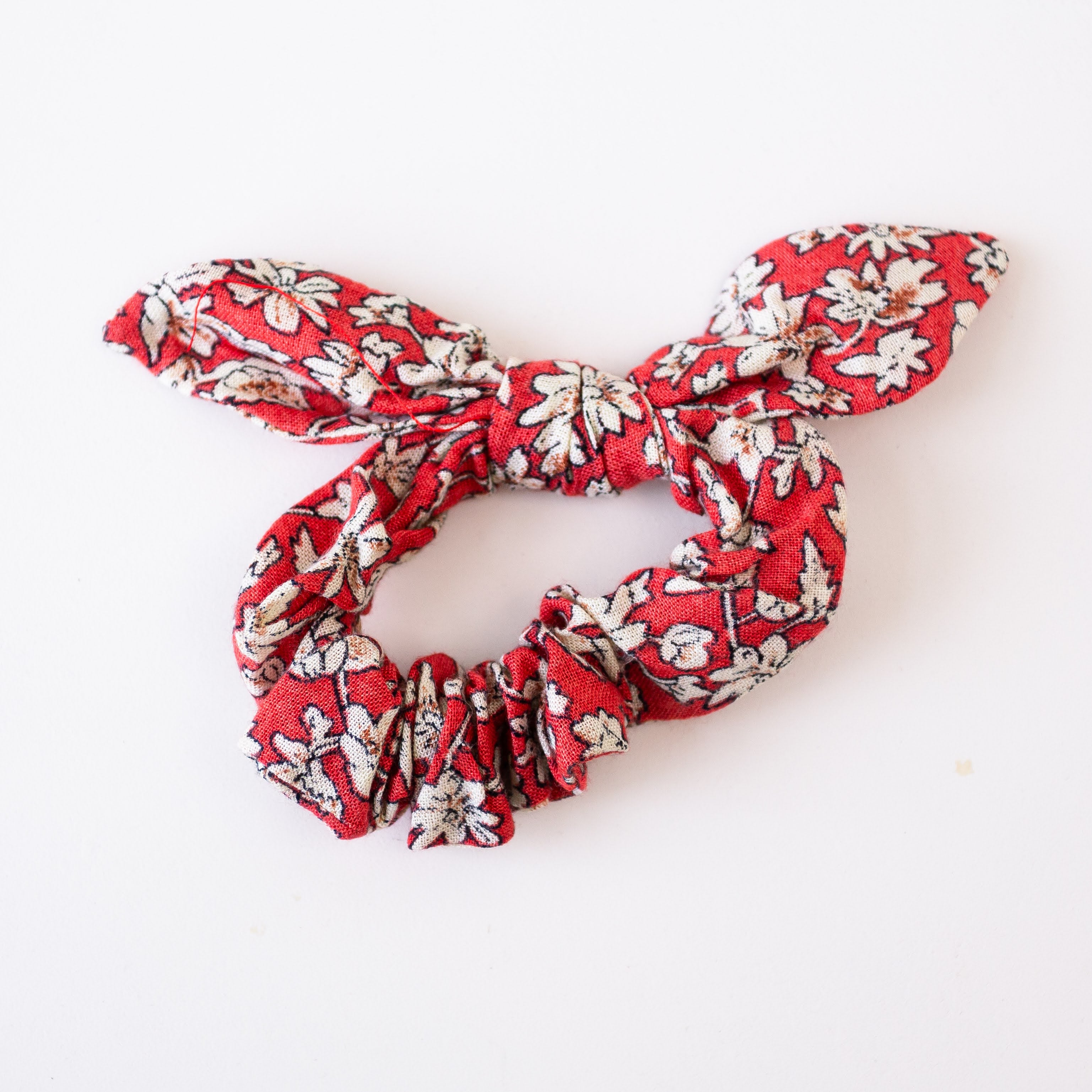 Knotted Scrunchie - handmade by the women of Amani using Kenyan materials for a Fair Trade boutique