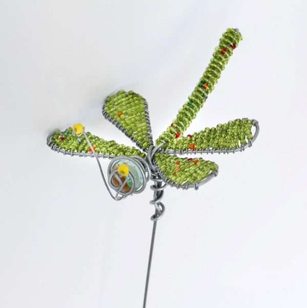 Beaded dragonfly hand crafted by Kenyan artisans