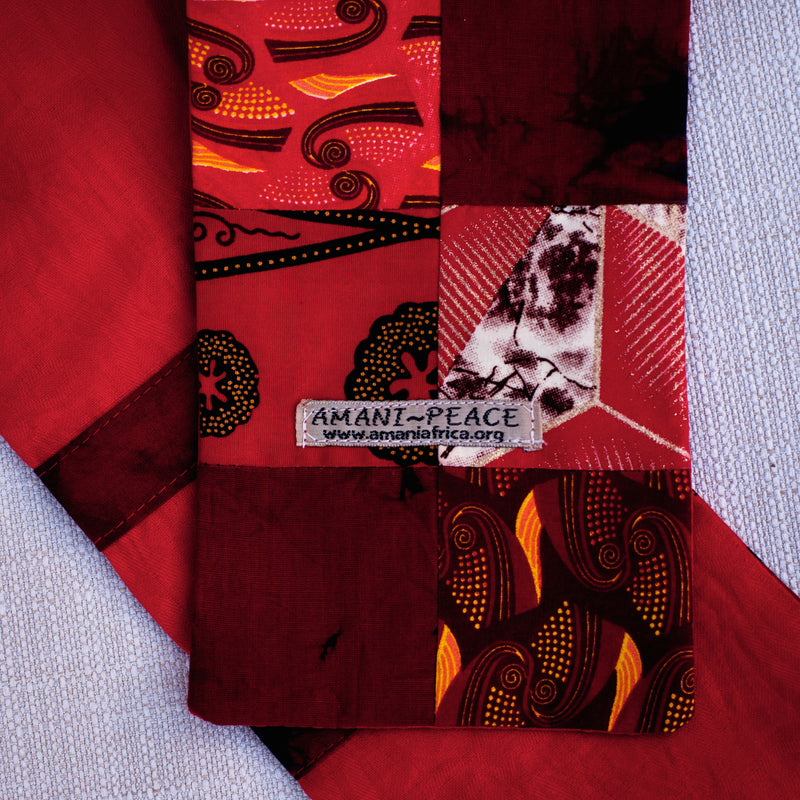 Kitenge Patch Pastor Stole - Kenyan materials and design for a fair trade boutique