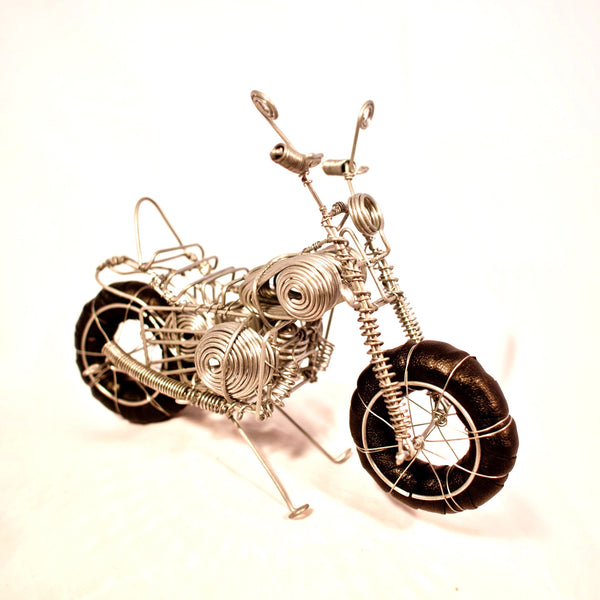 Wire Motorcycle - Kenyan materials and design for a fair trade boutique