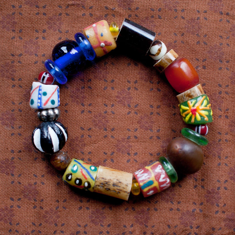 Colorful Antique African Trade Bead Bracelet – Deborah Garner Collection