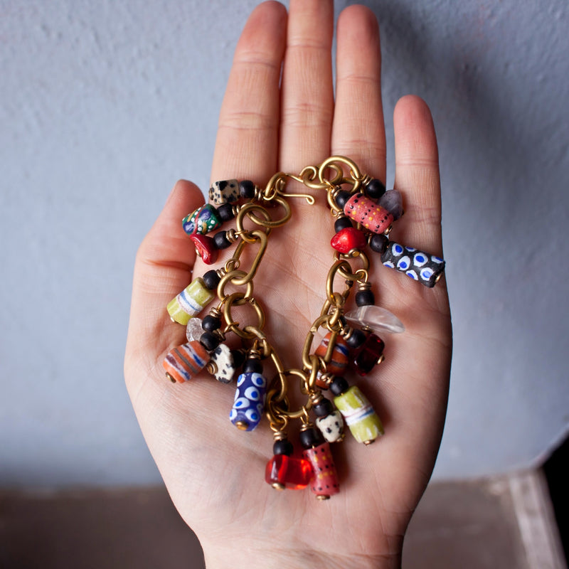 Maridadi Charm Bracelet - Kenyan materials and design for a fair trade boutique