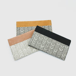 Folding Leather Wallet - Kenyan materials and design for a fair trade boutique