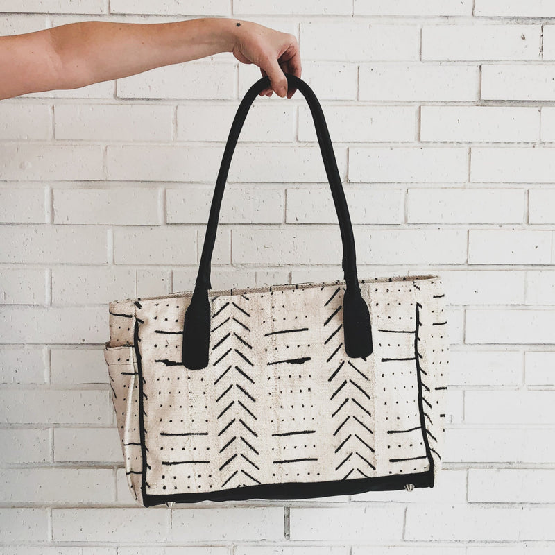 Sirleaf Tote - Kenyan materials and design for a fair trade boutique
