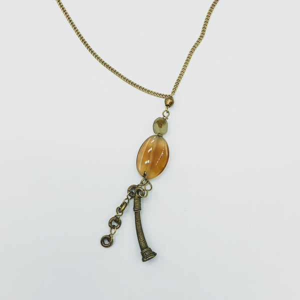 Agate Pendant Necklace - Kenyan materials and design for a fair trade boutique