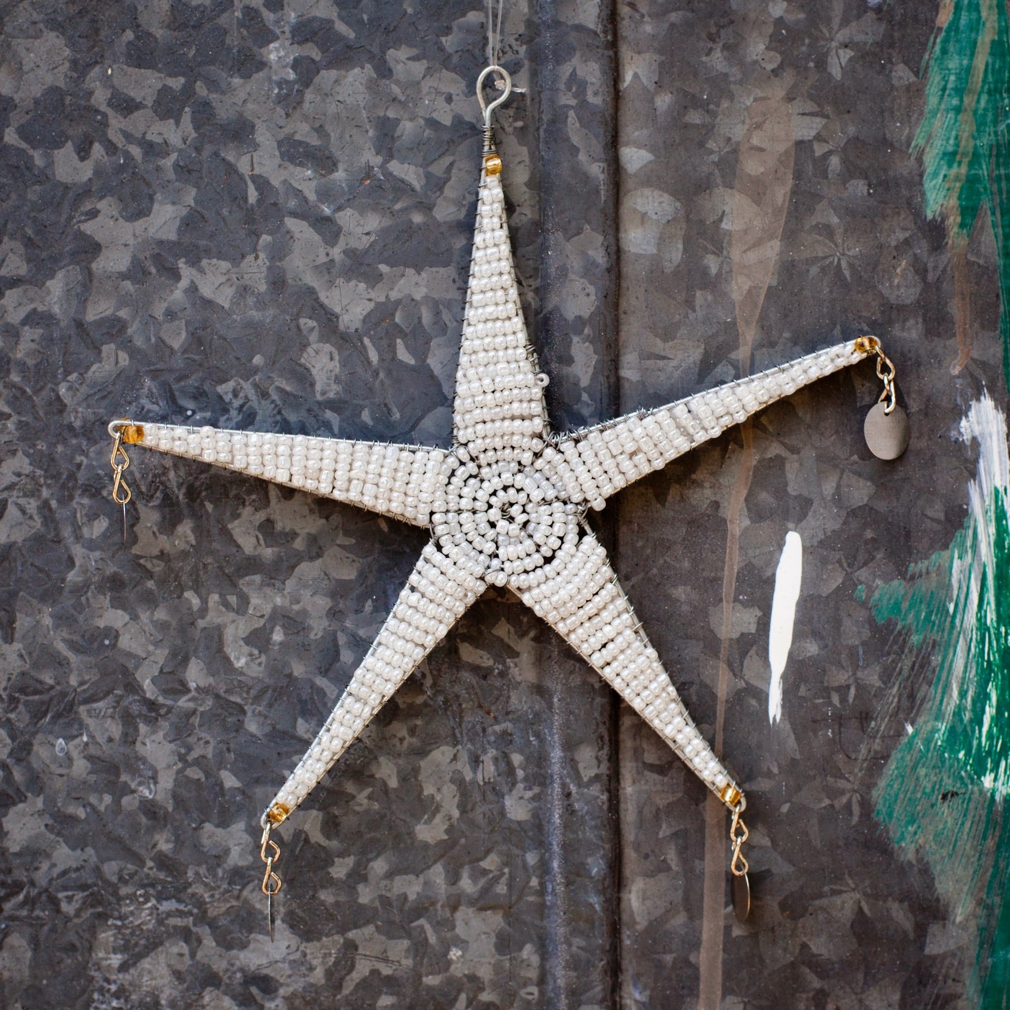 Shanga Star Ornament - Kenyan materials and design for a fair trade boutique