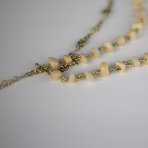 Moonstone Necklace - Kenyan materials and design for a fair trade boutique