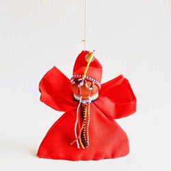 Maasai Peace Angel Ornament - Kenyan materials and design for a fair trade boutique