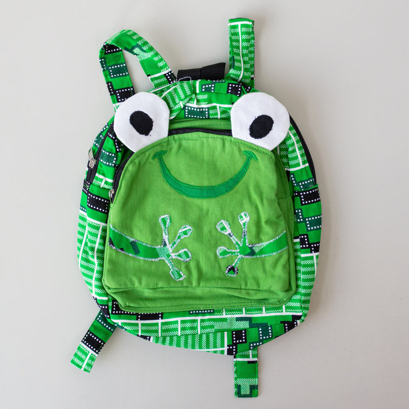Froggy Backpack - Kenyan materials and design for a fair trade boutique