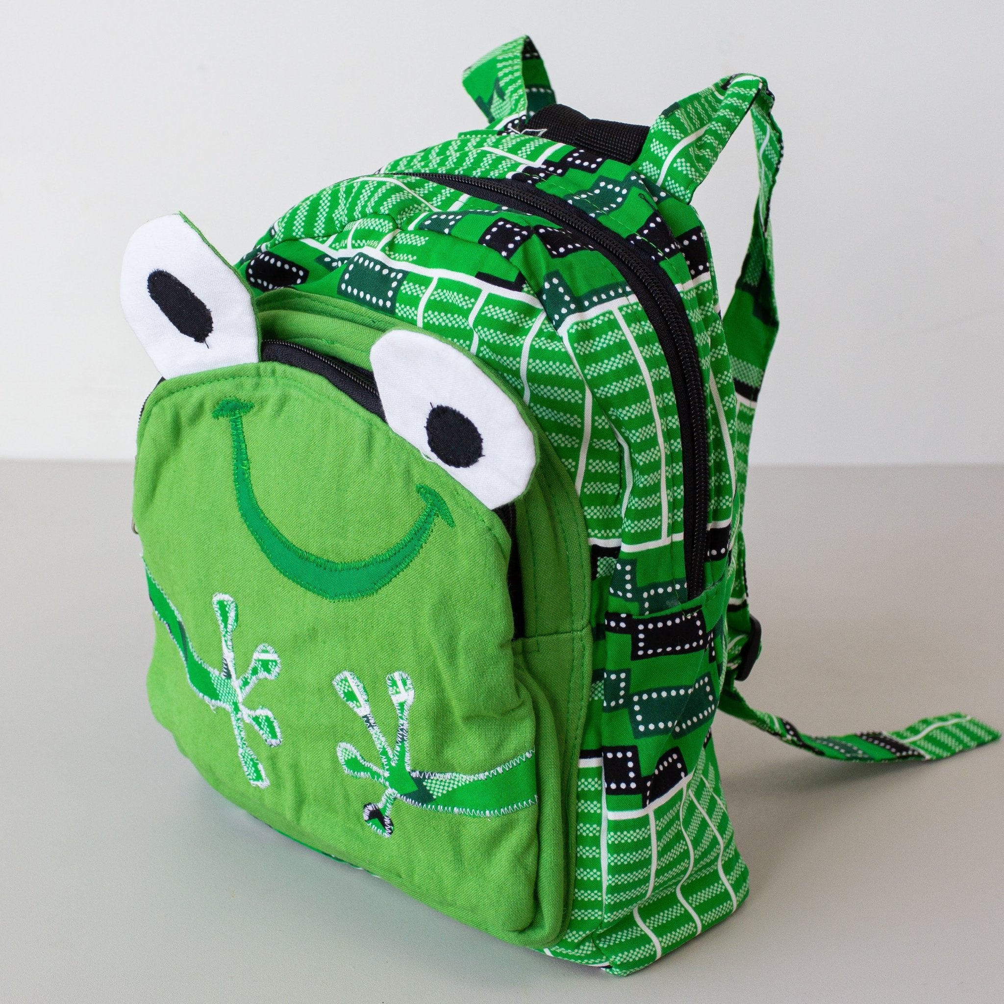 Froggy Backpack - Kenyan materials and design for a fair trade boutique