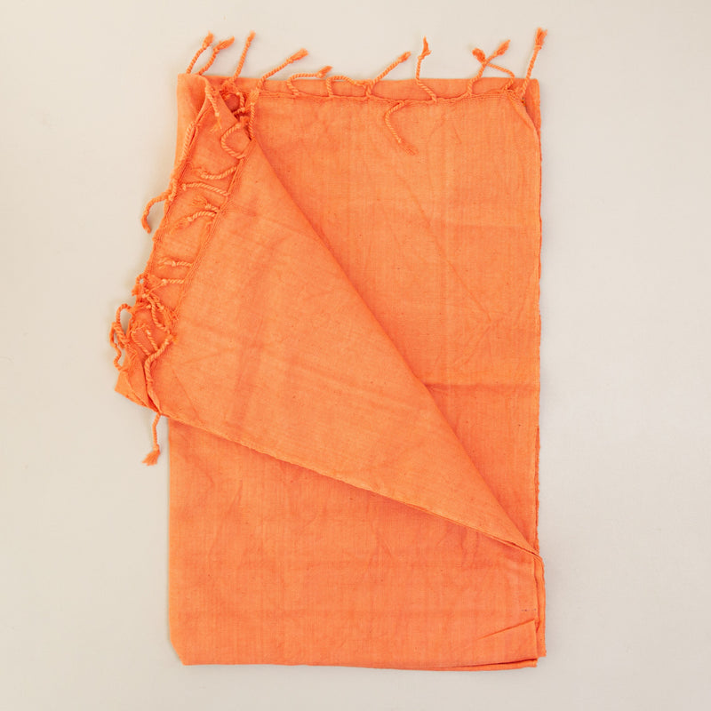 Solid Kikoy Scarf - handmade by the women of Amani using Kenyan materials for a Fair Trade boutique