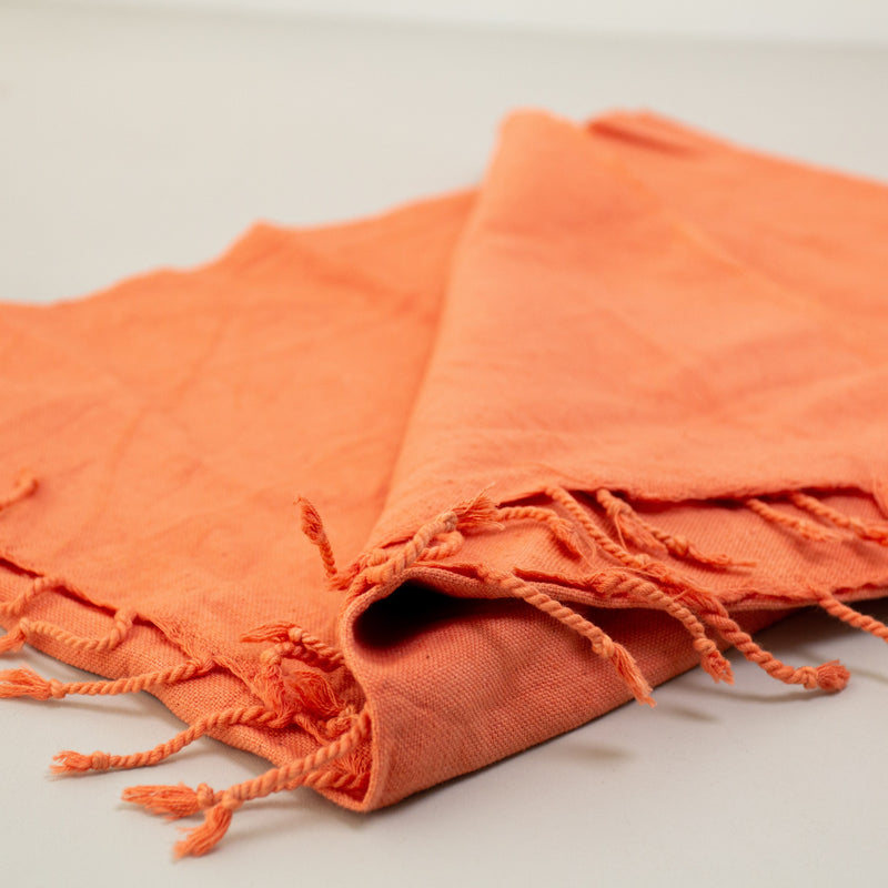 Solid Kikoy Scarf - handmade by the women of Amani using Kenyan materials for a Fair Trade boutique