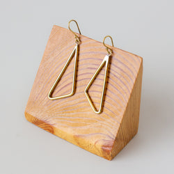 Scalene Earrings - handmade by Kenyan market artisans for a Fair Trade boutique