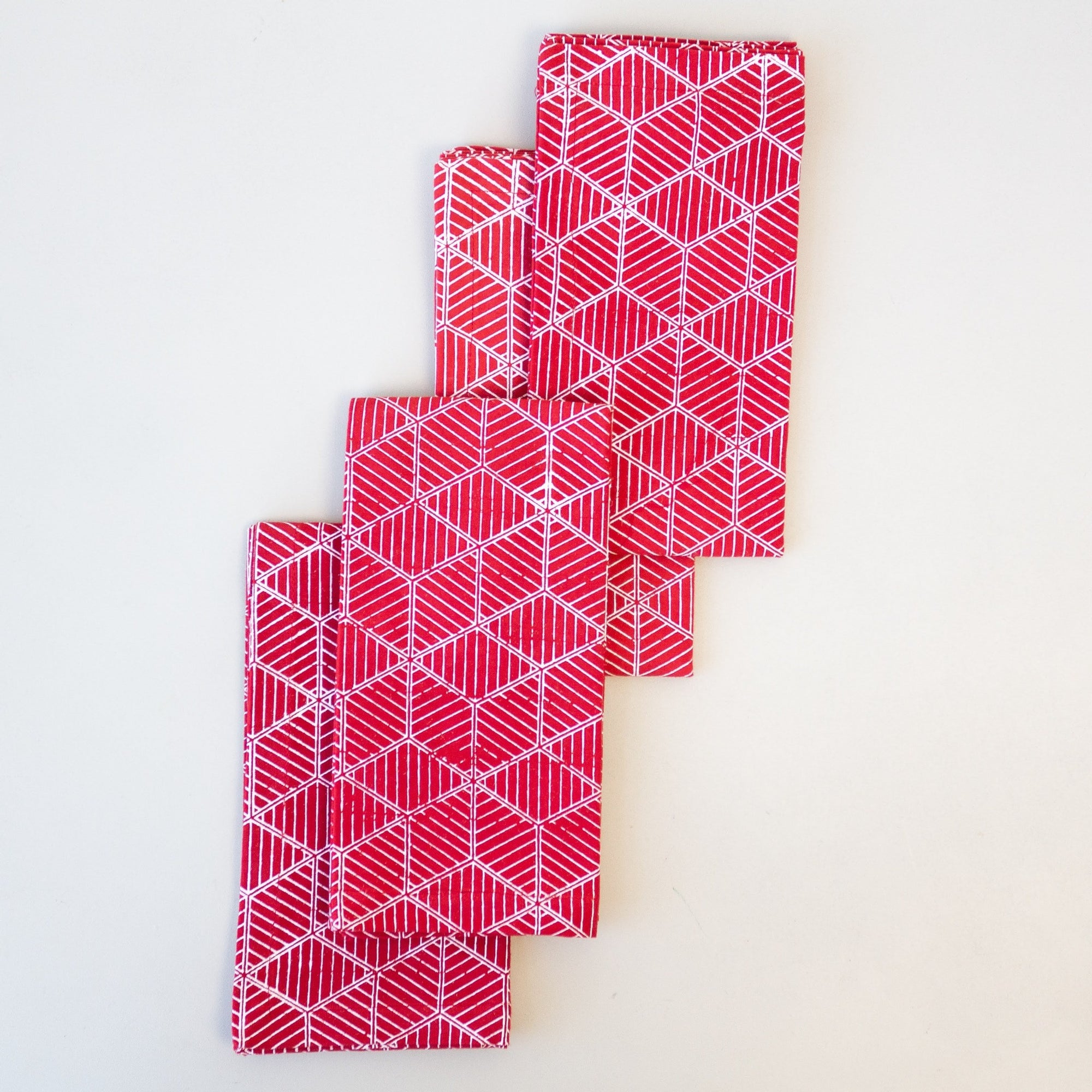 Christmas Napkin Set - Poinsettia Color
