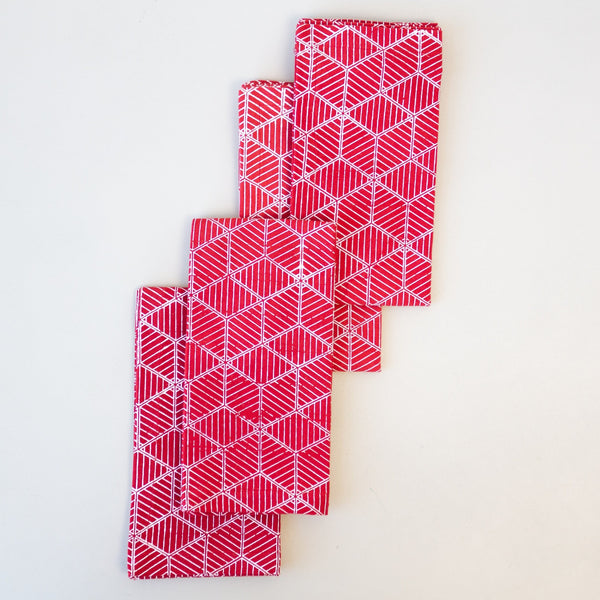 Christmas Napkin Set - handmade by the women of Amani using Kenyan materials for a Fair Trade boutique
