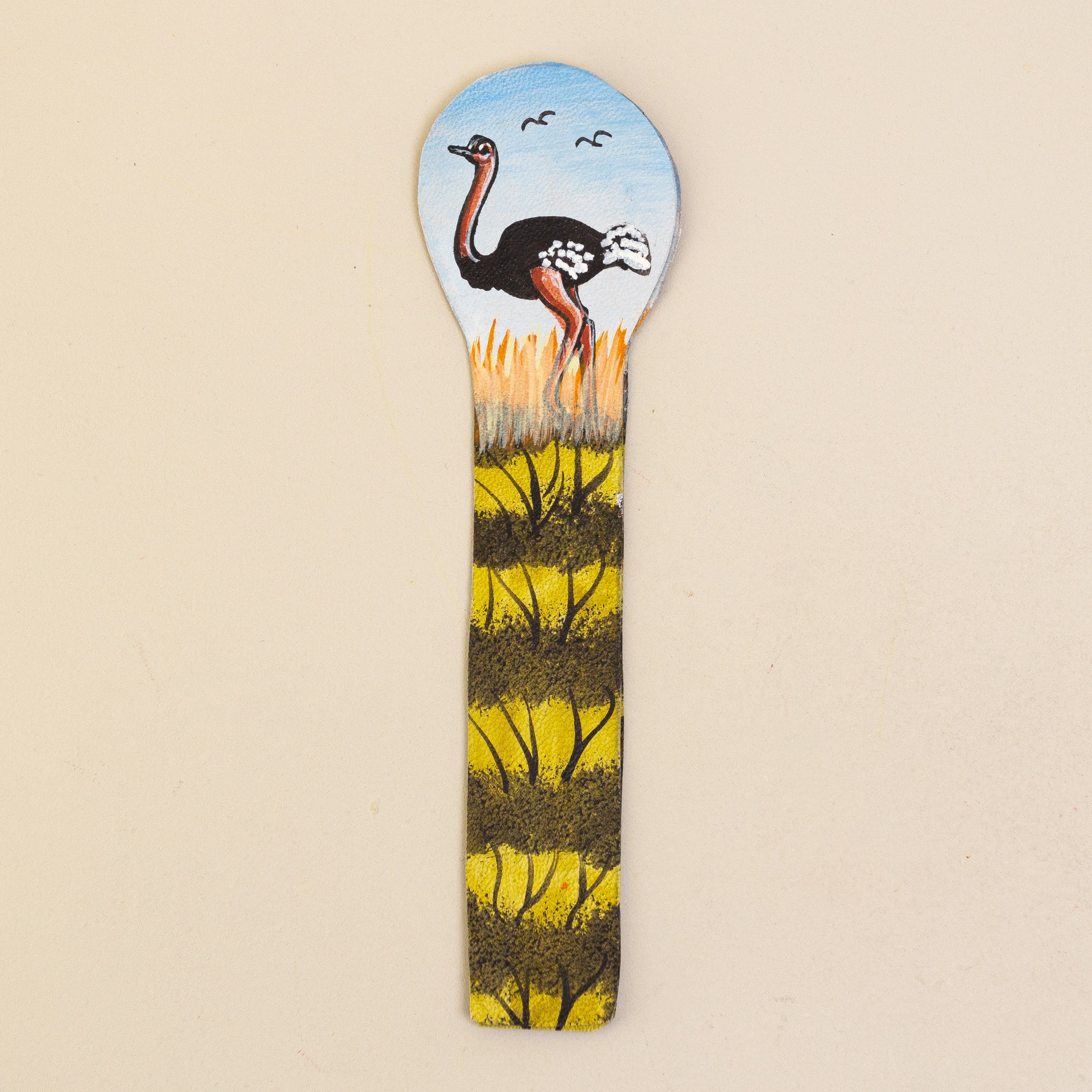 Hand Painted Leather Bookmarks - Kenyan materials and design for a fair trade boutique