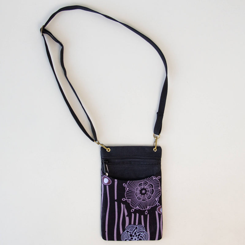 Travel Pocket Purse - handmade by the women of Amani Kenya using local fabrics for a Fair Trade boutique