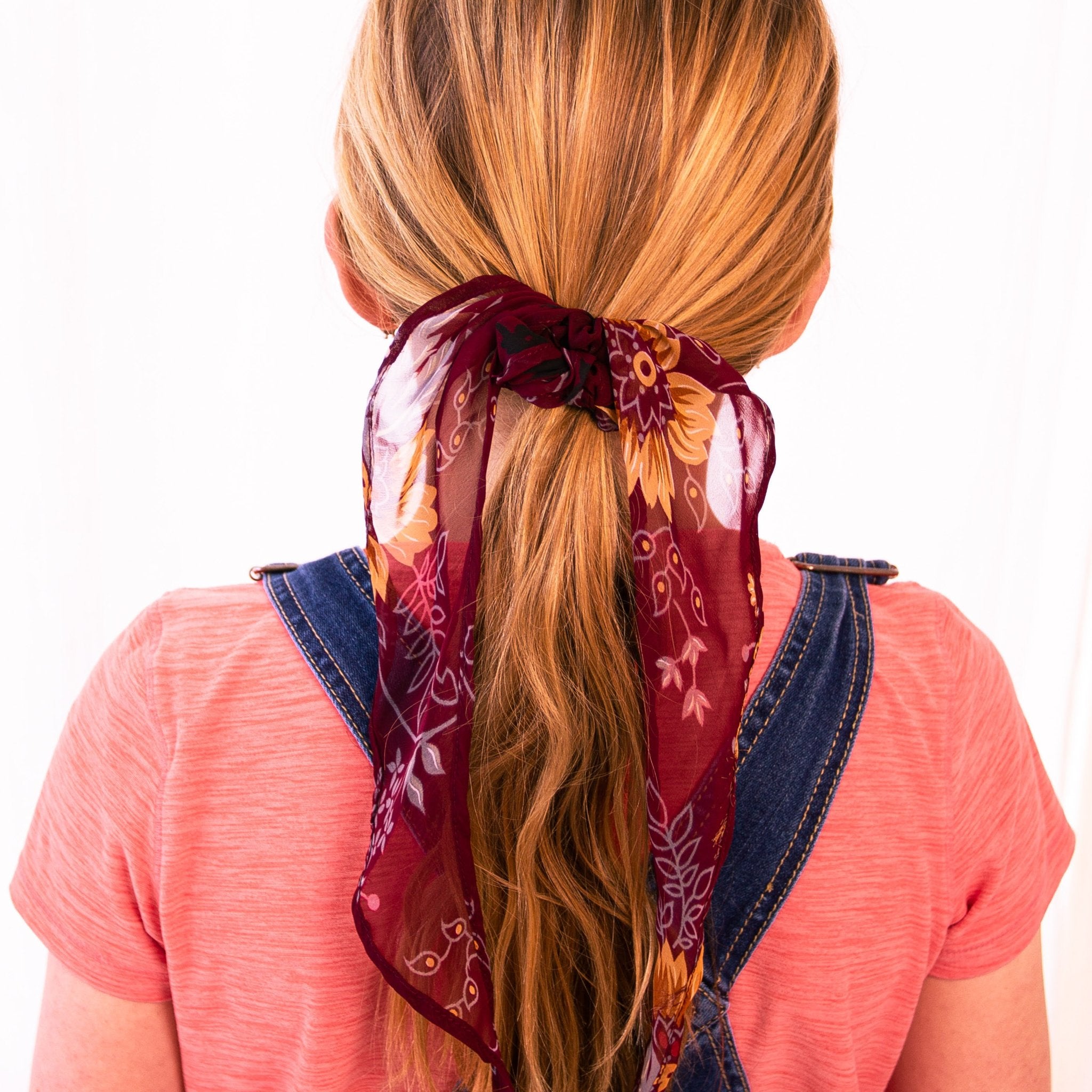 Sheer Scrunchie - handmade by the women of Amani using Kenyan materials for a Fair Trade boutique