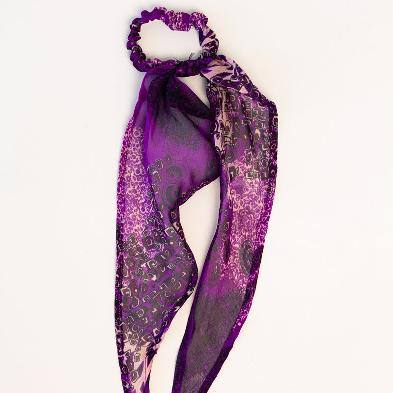 Sheer Scrunchie - handmade by the women of Amani using Kenyan materials for a Fair Trade boutique