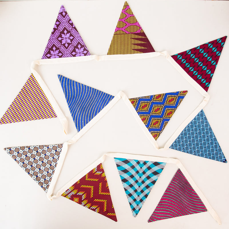Flag Garland - Kenyan materials and design for a Fair Trade boutique