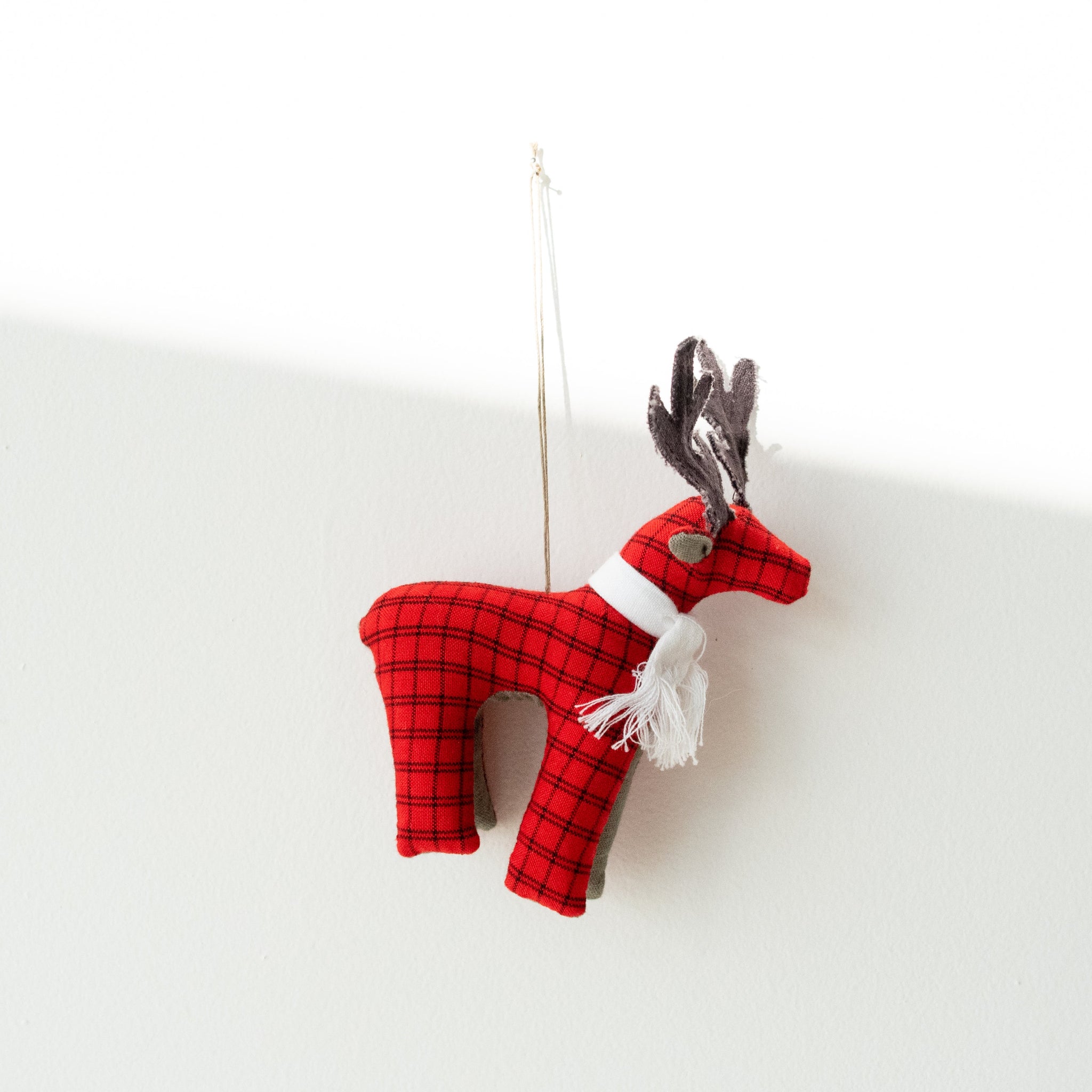 Maasai Reindeer Ornament- handmade by the women of Amani using Kenyan materials for a fair trade social enterprise