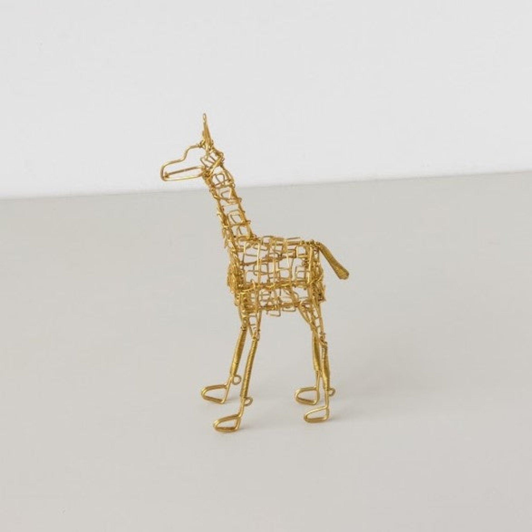 Wire Giraffe-Hand made by Kenyan artisans for a fair trade boutique.