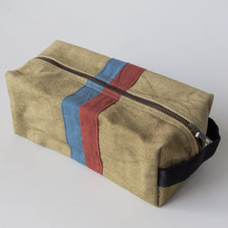 Canvas Travel Case - handmade by the women of Amani using Kenyan materials for a Fair Trade boutique