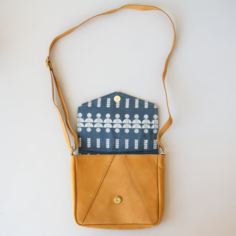 Arrows Leather Satchel - Kenyan materials and design for a fair trade boutique