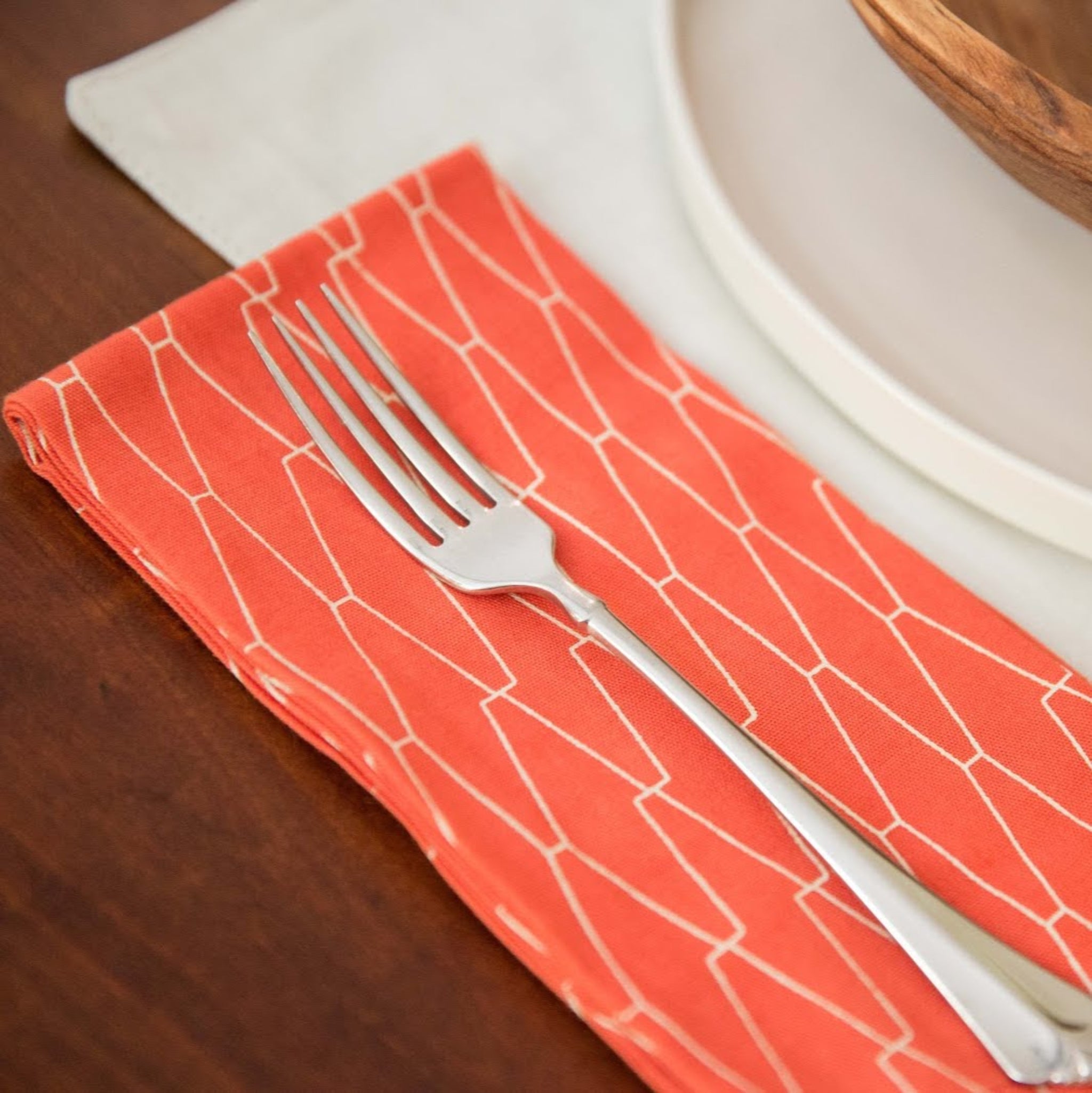 Sampler Napkin Set of 4 - Kenyan materials and design for a fair trade social enterprise