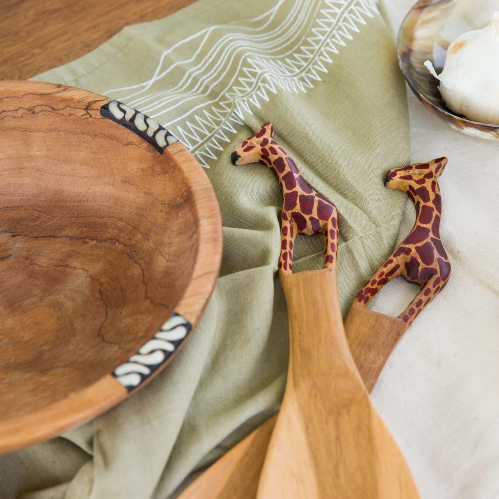 Carved Animal Spoon Set - Kenyan materials and design for a fair trade boutique