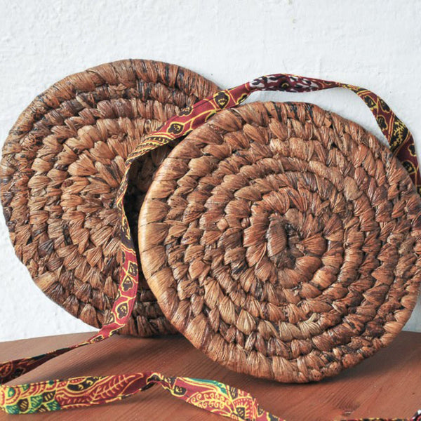 Banana Leaf Hot Plates - handmade by Kenyan market artisans for a Fair Trade boutique