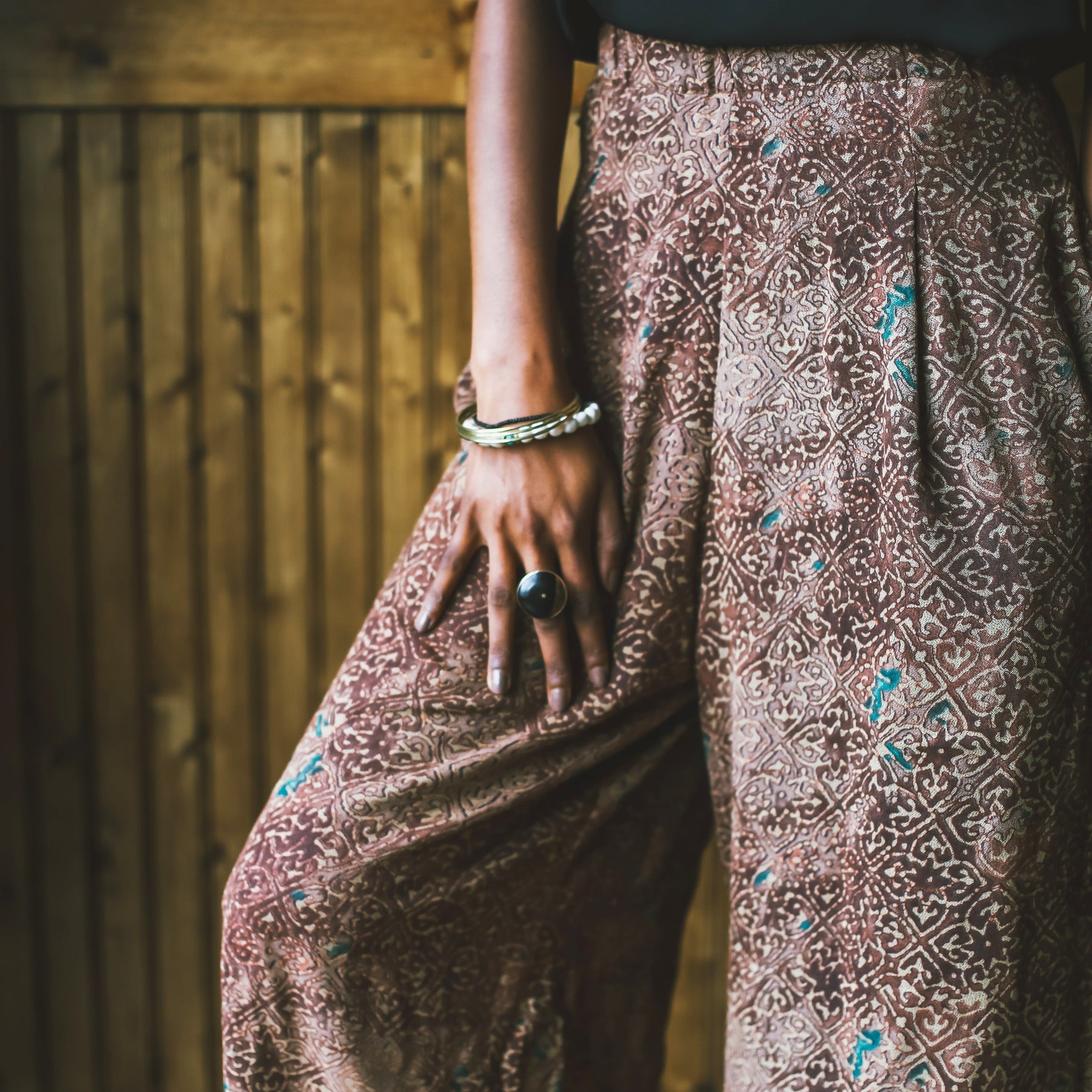 Palazzo Trousers-Made by Kenyan artisans for a fair trade boutique.