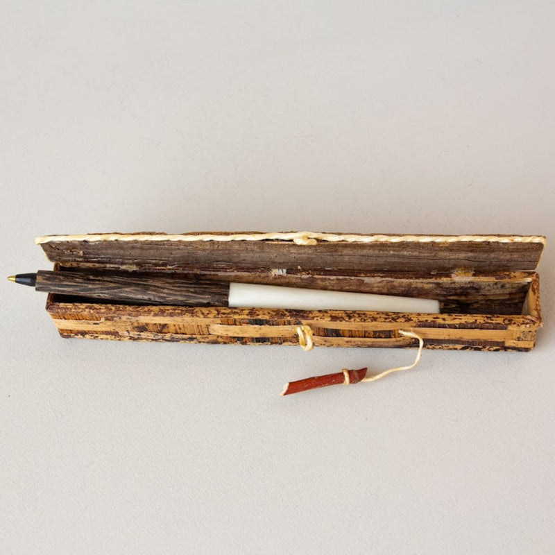 Palm Wood & Bone Pen