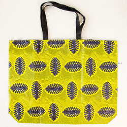 Reversible Market Tote handmade by the women of Amani ya Juu in Kenya, a sewing program for refugee women in Africa
