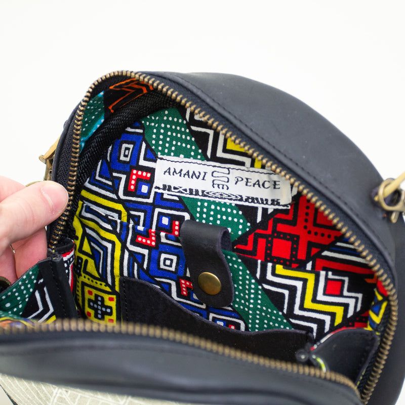 Canteen Bag - handmade by the women of Amani using Kenyan materials for a Fair Trade boutique