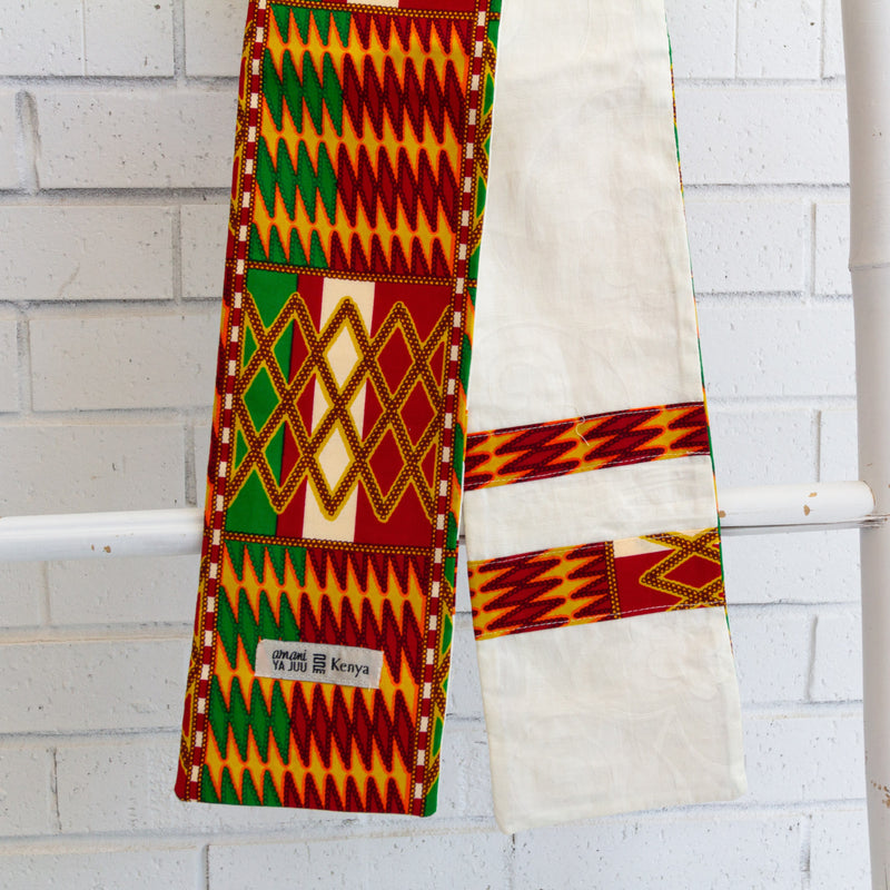 Kitenge Choir Stole - handmade using Kenyan textiles by the women of Amani Kenya for a Fair Trade boutique