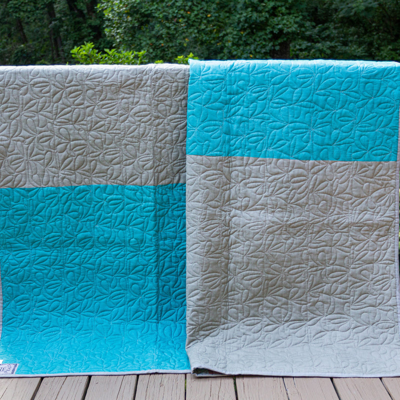 An Amani quilt - West African fabrics stitched together by the women of Amani Kenya for a Fair Trade boutique