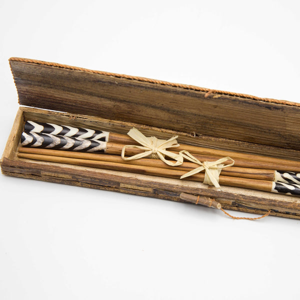 Olivewood & Bone Chopsticks - Kenyan materials and design for a fair trade boutique