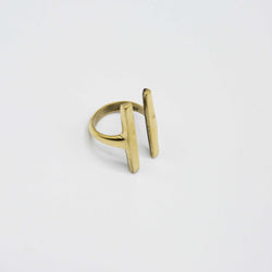 Parallel Bar Ring - Kenyan materials and design for a fair trade boutique