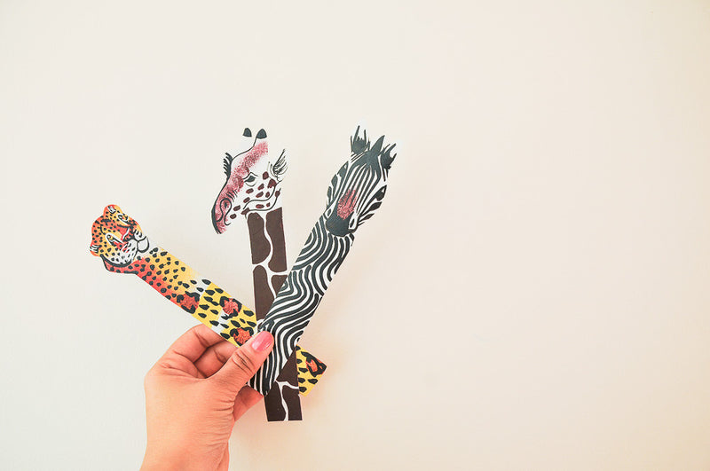 Hand Painted Leather Bookmarks - Kenyan materials and design for a fair trade boutique